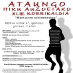 XLIII. ATAUNGO HIRU AUZOETAKO KORRIKALDIA - 2024