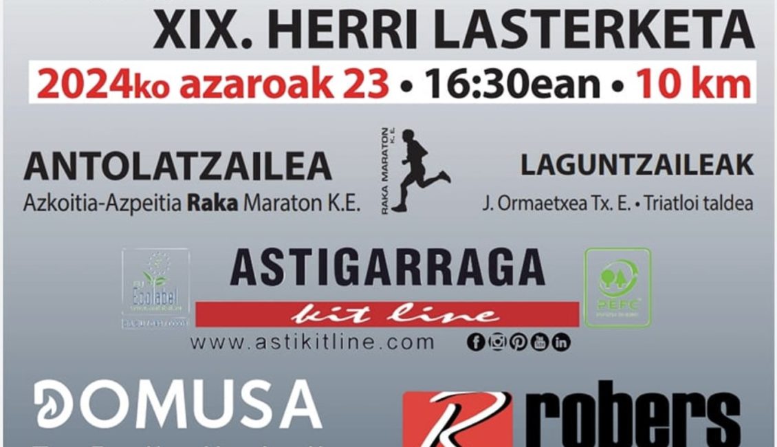 XIX. AZKOITIKO RAKA HERRI LASTERKETA - 2024