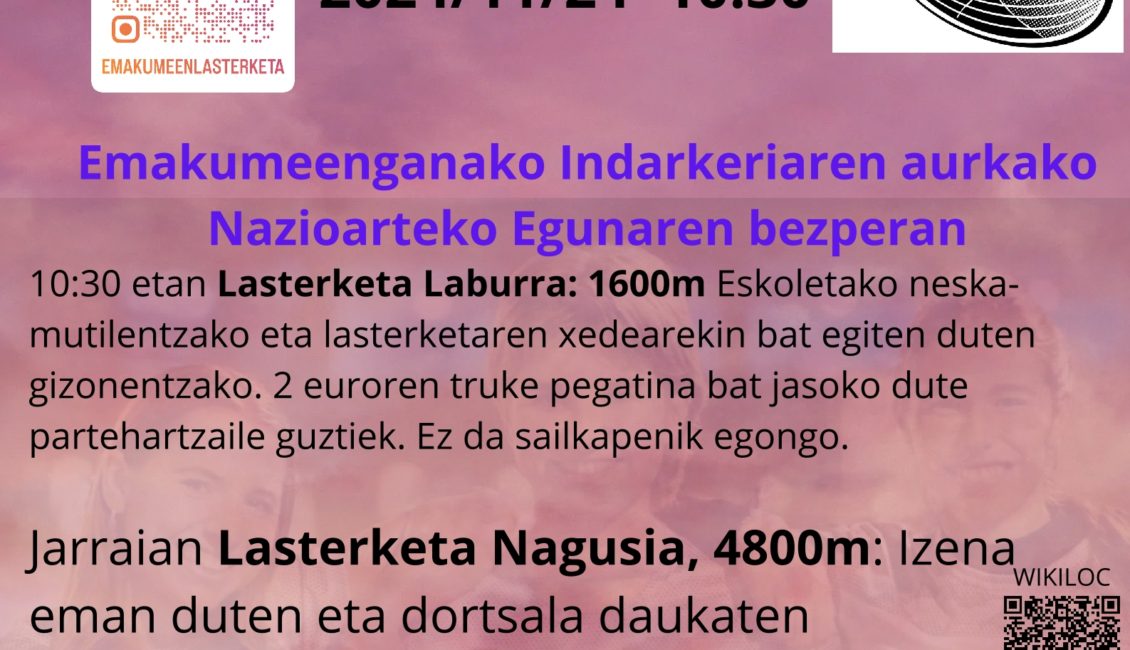 VII. EMAKUMEEN LASTERKETA DURANGO - 2024