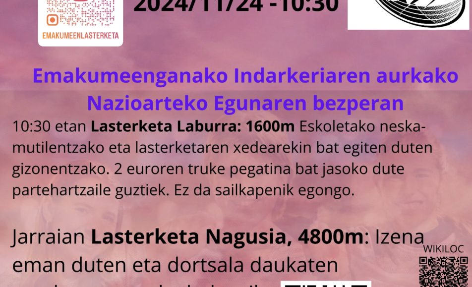 VII. EMAKUMEEN LASTERKETA DURANGO - 2024