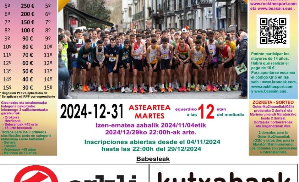 XLIX. SAN SILVESTRE - BEASAIN - 2024