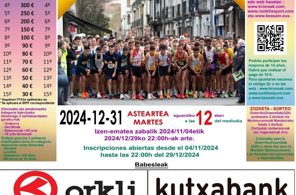 XLIX. SAN SILVESTRE - BEASAIN - 2024