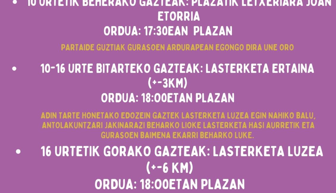 IX. URTEKO AZKENA! OTXANDIOKO GABON LASTERKETA HERRIKOIA - 2024