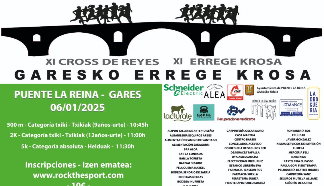 X. GARESKO ERREGE KROSA / CROSS DE REYES PUENTE LA REINA - 2025