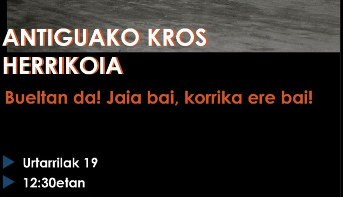 ANTIGUAKO JAIETAKO KROSA - 2025